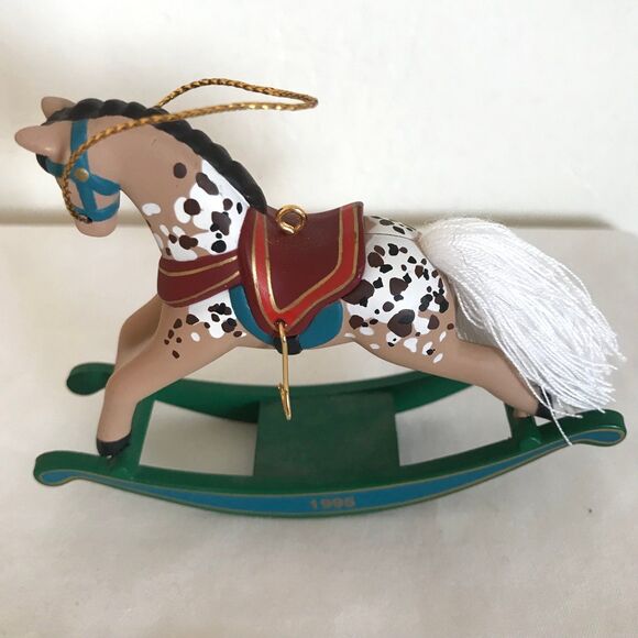 VTG Hallmark Keepsake Collector Series Christmas Ornament 1995 Rocking Horse - Picture 7 of 9